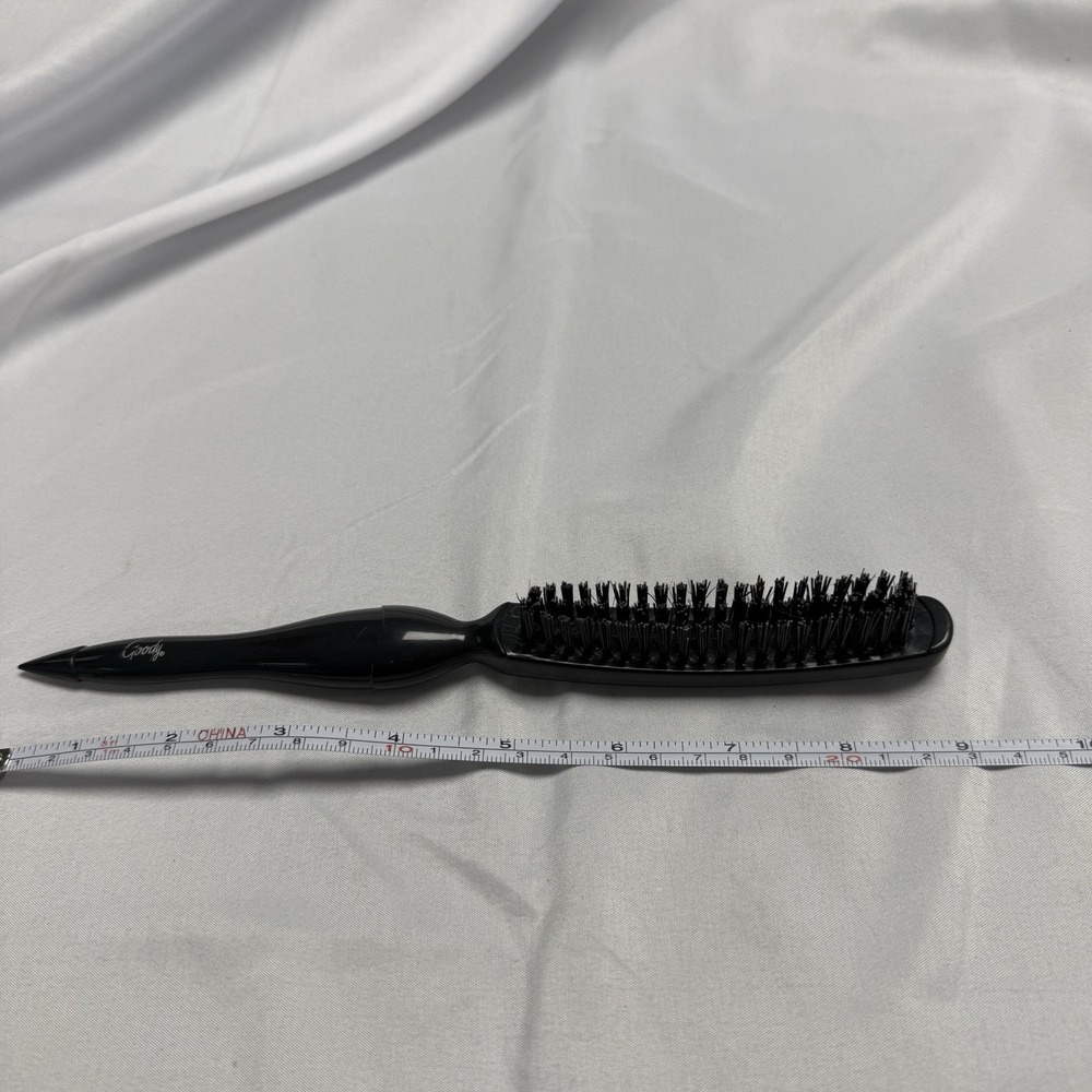 Vintage Goody‎ Hair Brush Black Plastic Volumizing Nylon Bristle Teasing Styling